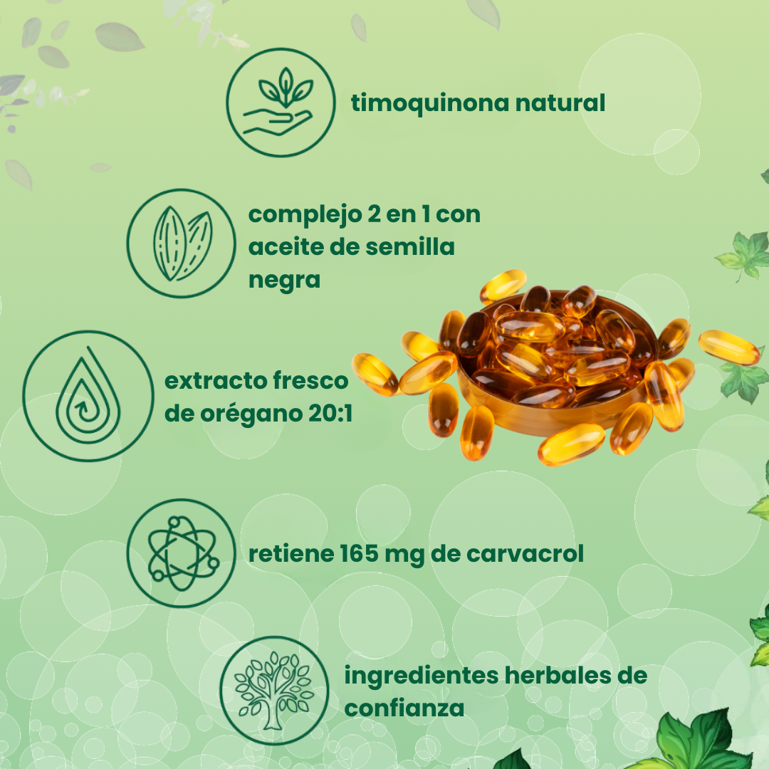 Aceite de Orégano + Semilla Negra